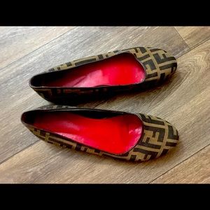Fendi Zucca Ballerina Flat Size:39